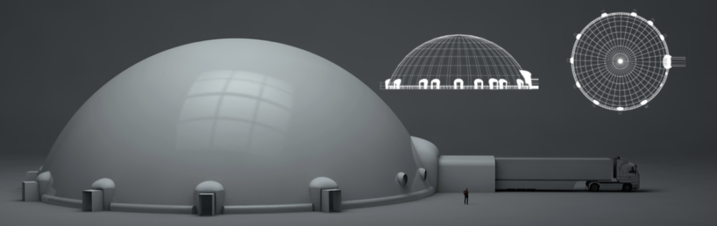 Large Inflatable Projection Dome